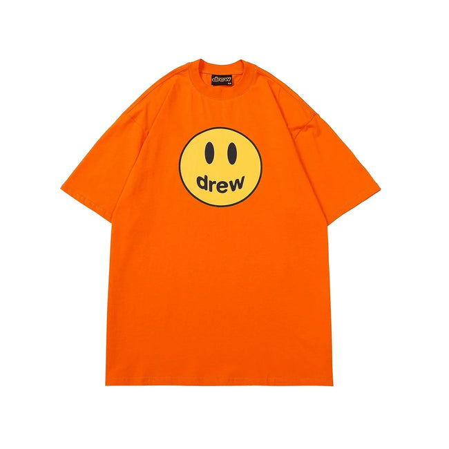 Drew House Mascot Smiley Tee, Orange Hover Image