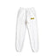 Drew White Logo Relaxed-Fit Joggers