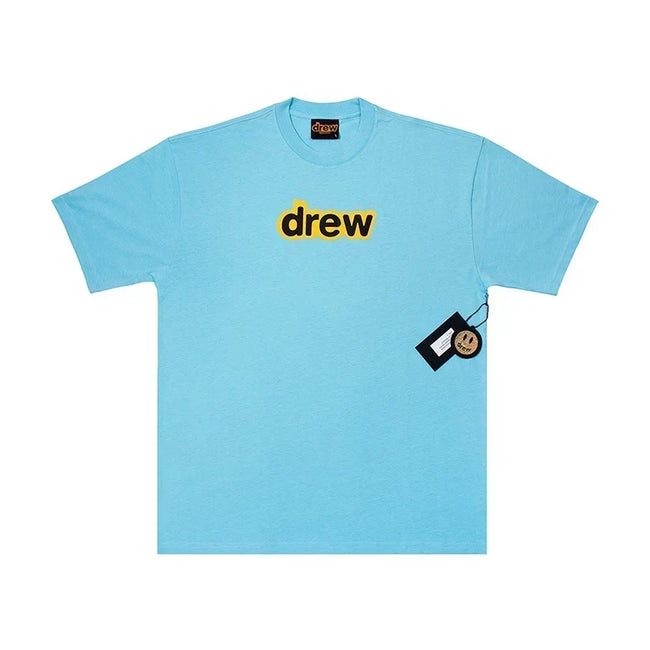 Drew House Logo Short Sleeve T‑Shirt, Light Blue Hover Image