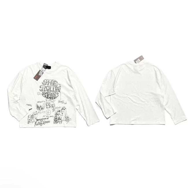PALY Hollywood Doodle & Signature Long-Sleeve T-Shirt - White Hover Image