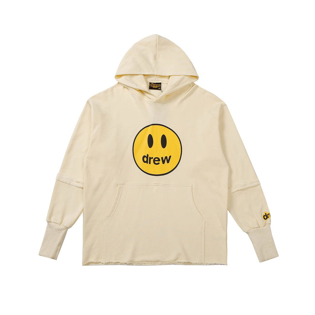Drew House Mascot Smiley Distressed Hem Unisex Fleece Hoodie Hover Image