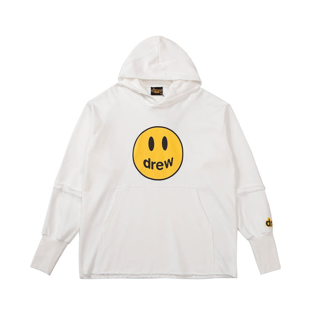 Drew House Mascot Smiley Distressed Hem Unisex French Terry Hoodie Hover Image