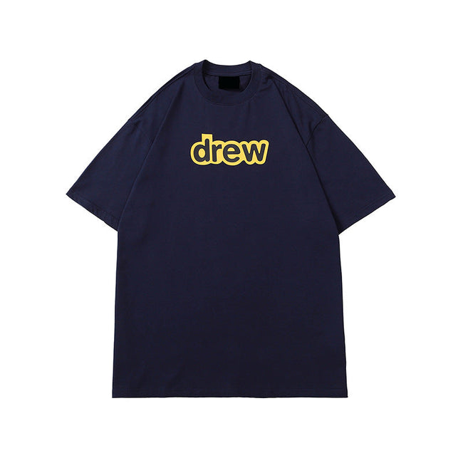 Drew House Classic Logo Tee, Navy Blue Hover Image