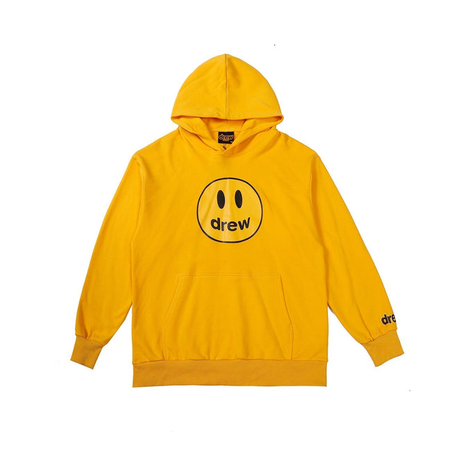 Drew House Mascot Smiley Logo Yellow Unisex Oversized Fleece Hoodie Hover Image