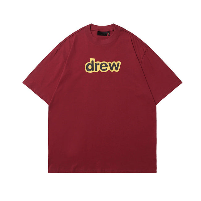 Drew House Classic Logo Tee, Burgundy Red Hover Image