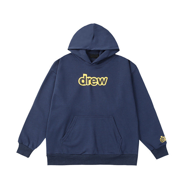 Drew House Classic Logo Royal Blue Unisex Oversized Fleece Hoodie Hover Image